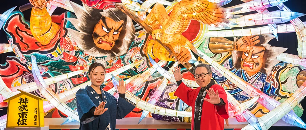 左：睡魔大師 北村麻子 右 星野集團 星野義司圖片來源：星野集團官網