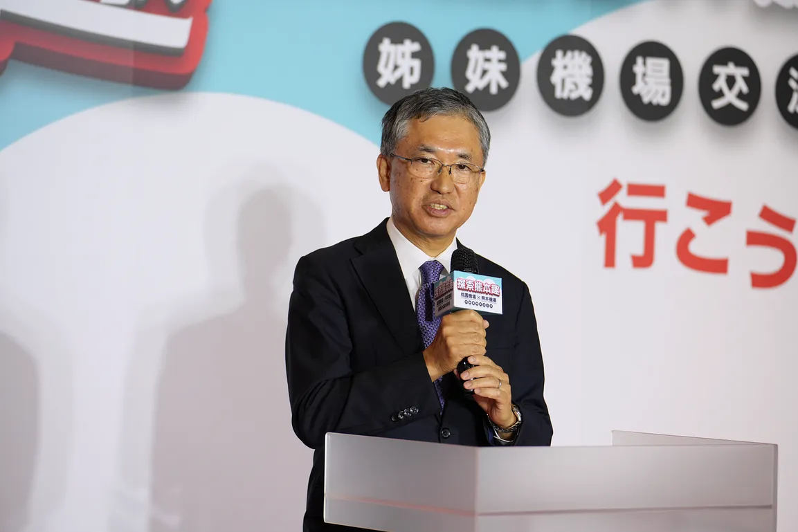 熊本國際機場社長山川秀明表示，桃園機場與觀光署預計於 11 月在熊本機場舉辦臺灣日推廣活動，持續深化交流合作，共同促進日臺觀光與文化的連結。