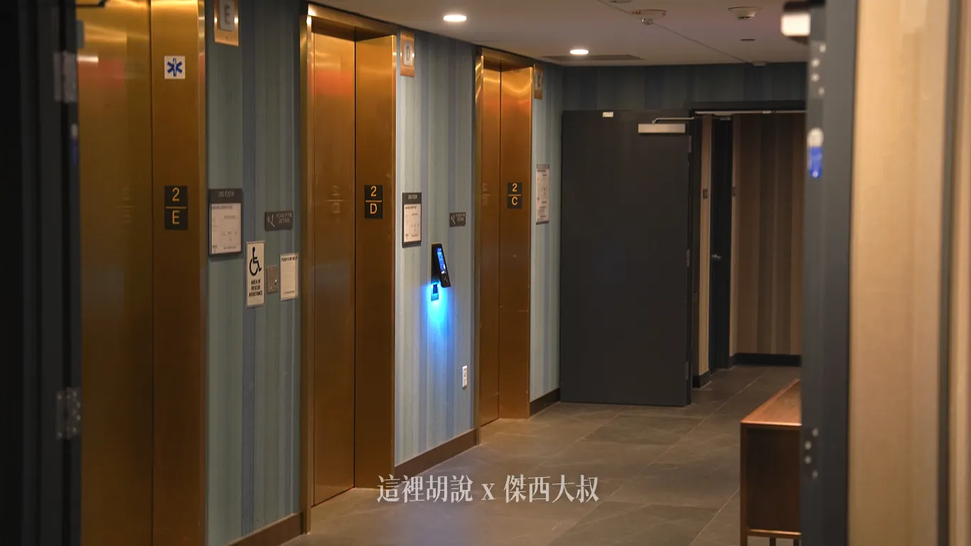 客房樓層的電梯