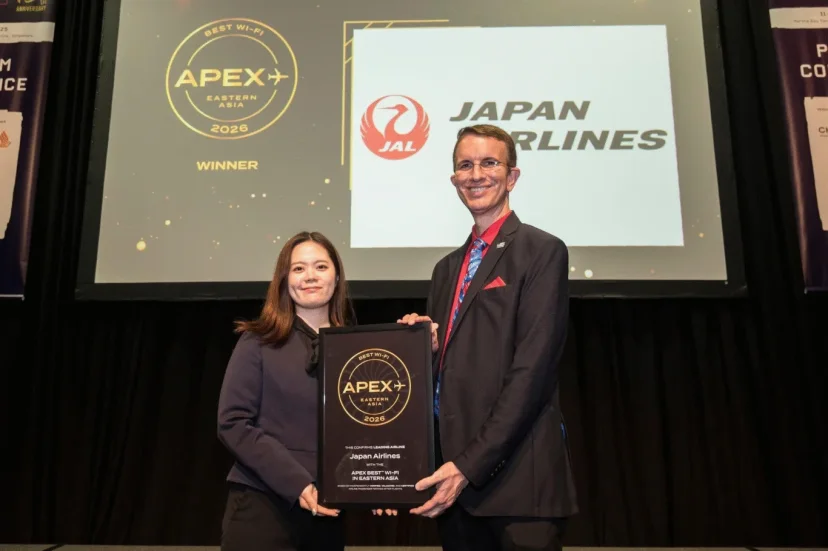 日本航空 榮獲 2026 年 APEX 東亞最佳 Wi-Fi 獎 - 這裡胡說 JL TALKS