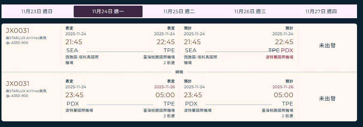 輸油管線外洩  KSEA 西雅圖機場發布重大公告 航機需要自帶燃油來回/長程航班需要中停加油 2025/11/20：星宇航空