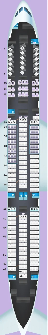 紐西蘭航空 787-9 座位圖