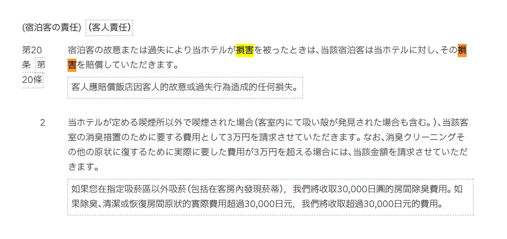 日本飯店針對客房內煮食開伙煮東西的相關規定：KOKO HOTEL