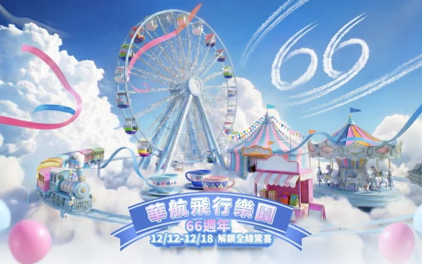 華航 66 週年 「飛行樂園」 祭出百萬級機票大獎  至12/18止 - 這裡胡說 JL TALKS