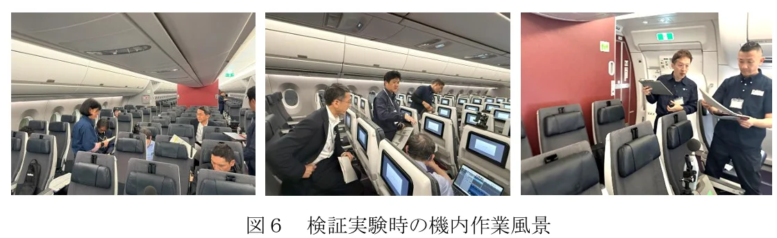 圖 6 驗證實驗機內作業實況
