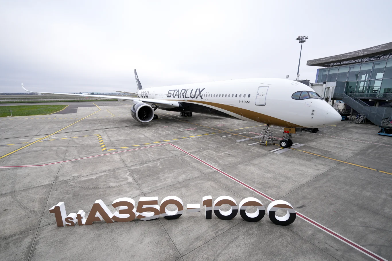 機身編號 B-58551不僅是星宇航空首架A350-1000廣體客機，也是全台第一架A350-1000