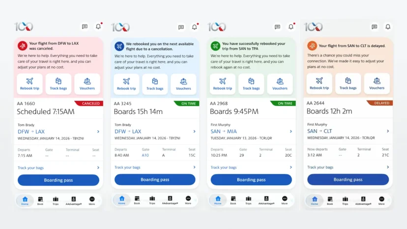 化航班異動為決策主導權：美國航空透過 App 新功能賦予旅客更多自主權 - 這裡胡說 JL TALKS