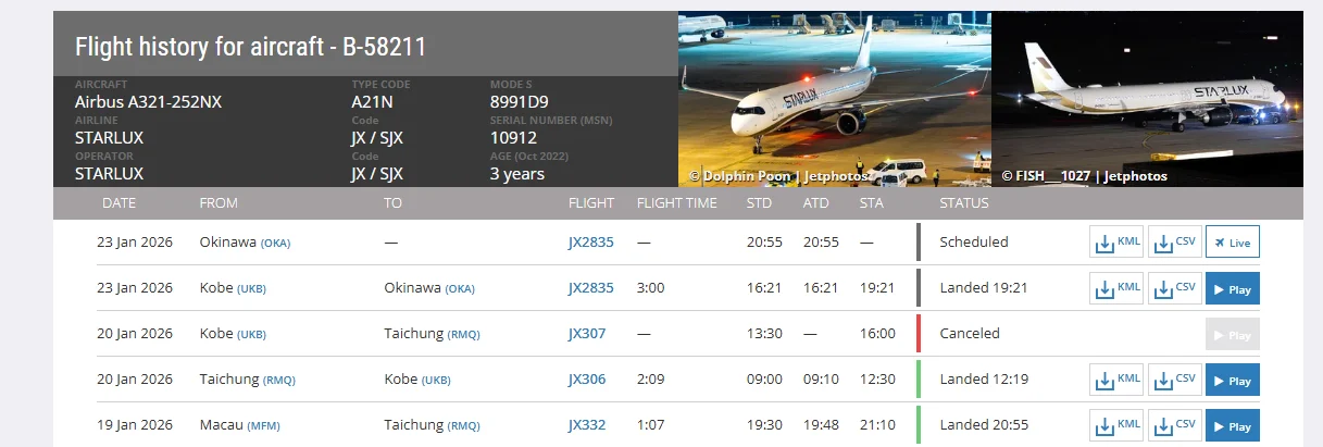 星宇航空 2026/1/20 台中神戶降落後異常事件 B-58211 - 這裡胡說 JL TALKS 星宇航空 2026/1/20 台中神戶降落後異常事件 B-58211 - 這裡胡說 JL TALKS