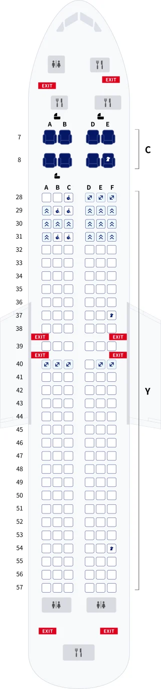 分區照片開箱：大韓航空 波音 737-900 經濟艙：大韓航空 737-900 座位圖