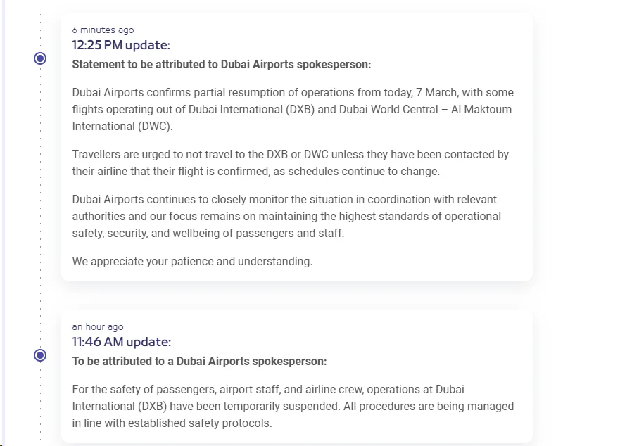 航空事件簿:2026/2/28 中東衝突航班取消 主要影響:阿聯酋、阿提哈德、卡達:事件記錄 航空事件簿:2026/2/28 中東衝突航班取消 主要影響:阿聯酋、阿提哈德、卡達:事件記錄