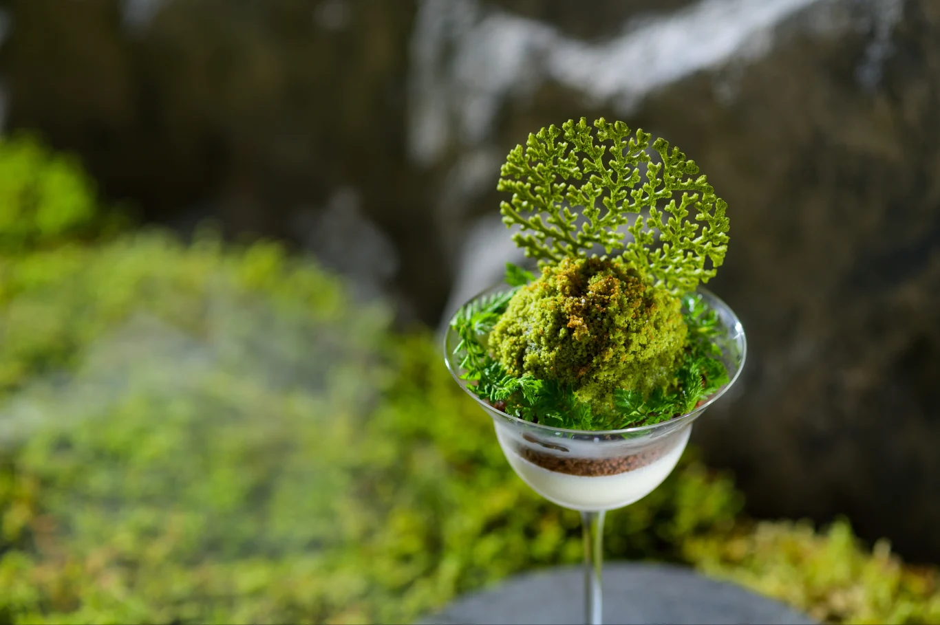 【奧入瀨溪流飯店】營運 20 週年紀念！充滿自然愛、被苔蘚包圍的住宿專案「奧入瀬苔旅」升級開賣：進入苔蘚世界。在房內品嚐迎賓甜點「奧入瀬苔蘚聖代」