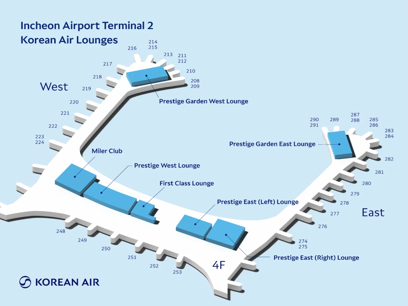 參考資料：大韓航空貴賓室平面圖