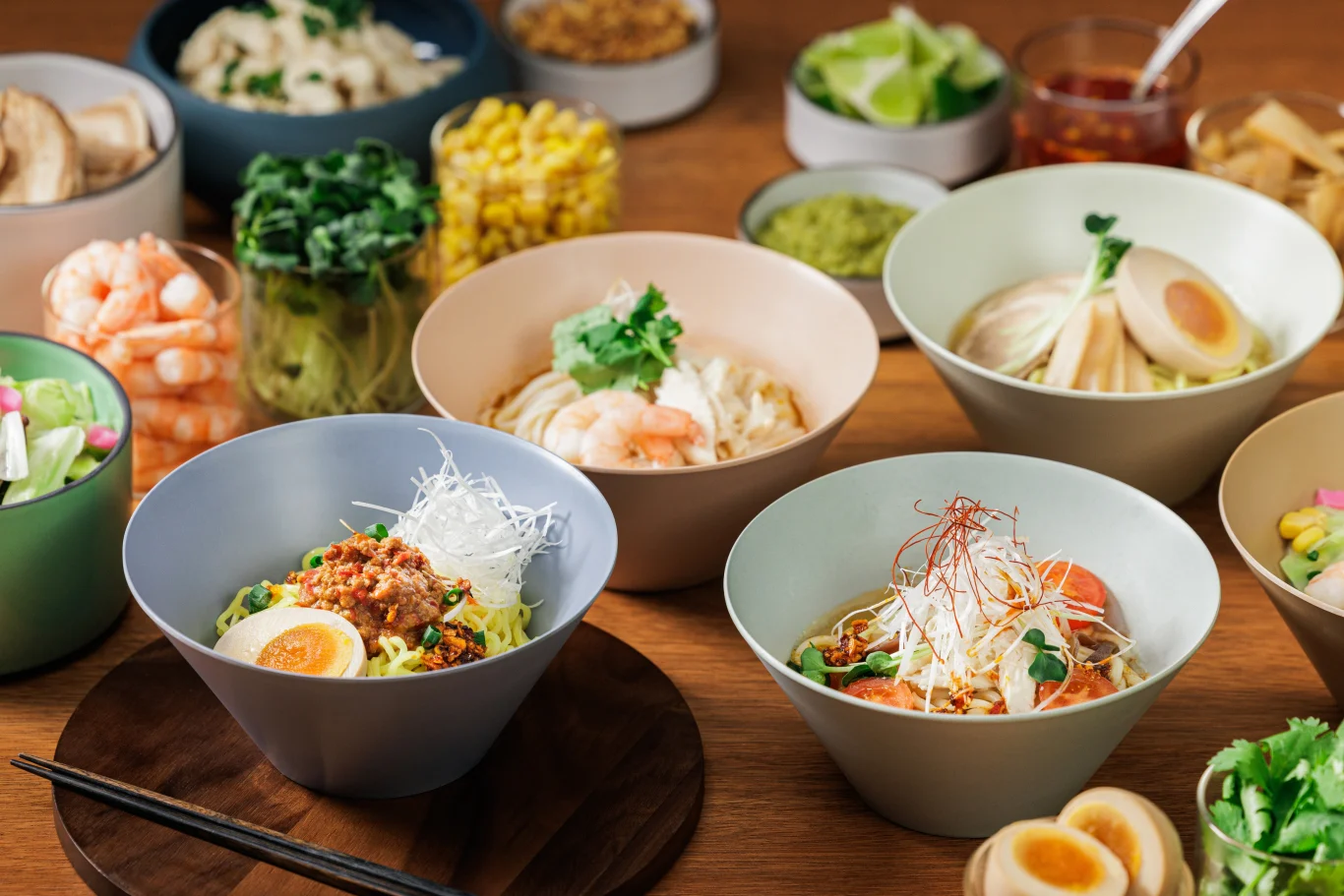 可依個人喜好客製化的「Noodle Bar Buffet」
