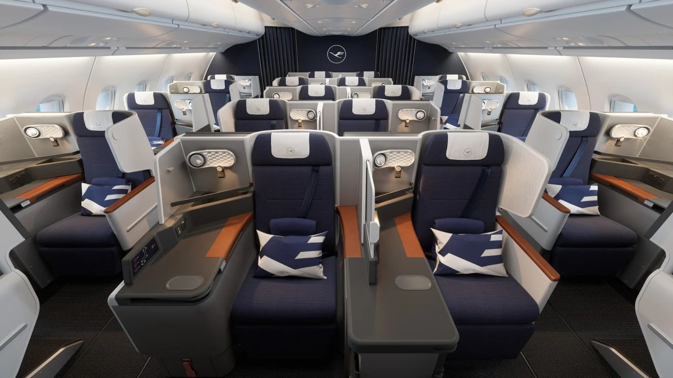 漢莎航空 首架配備全新商務艙的空中巴士 A380 正式起飛：頂級 XXL 體驗：A380 航空客艙舒適度全面升級