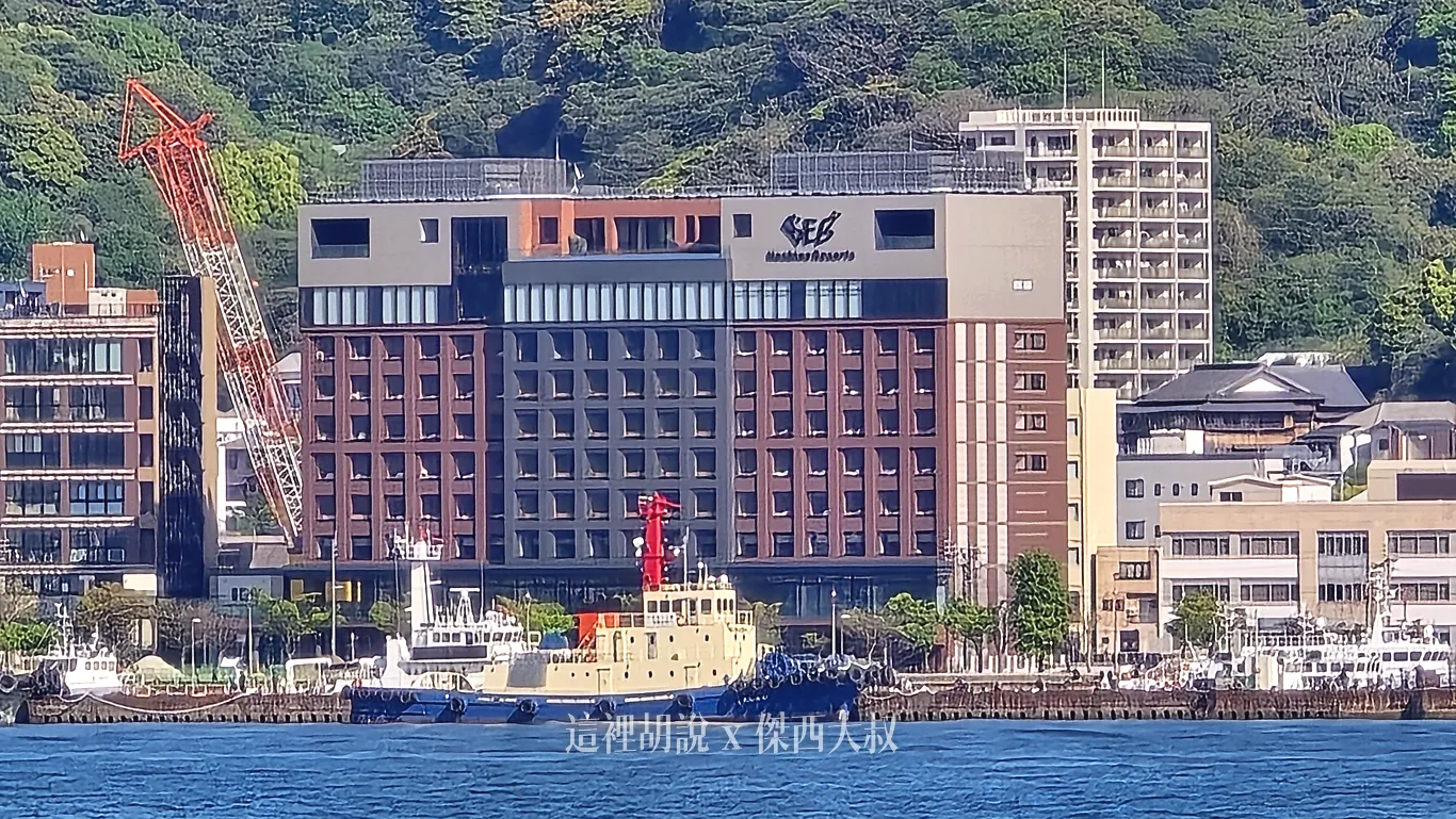 可以直接看到對面七月要開幕的BEB飯店（同為星野集團）
