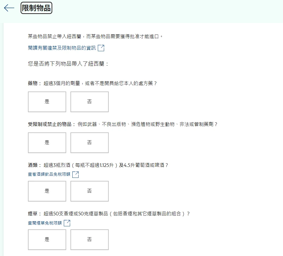 藥物菸酒的相關限制