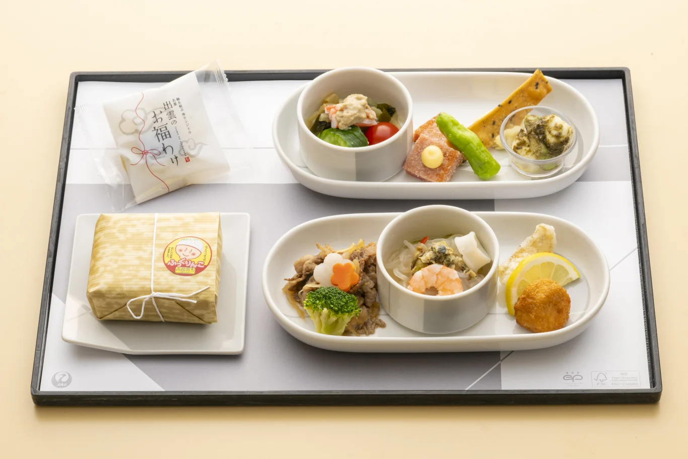 日本航空「JAL」夏季機上餐點全新亮相：6 月 1 日起國際線與國內線陸續供應：國內線頭等艙：島根與宮崎在地風味精緻餐盒