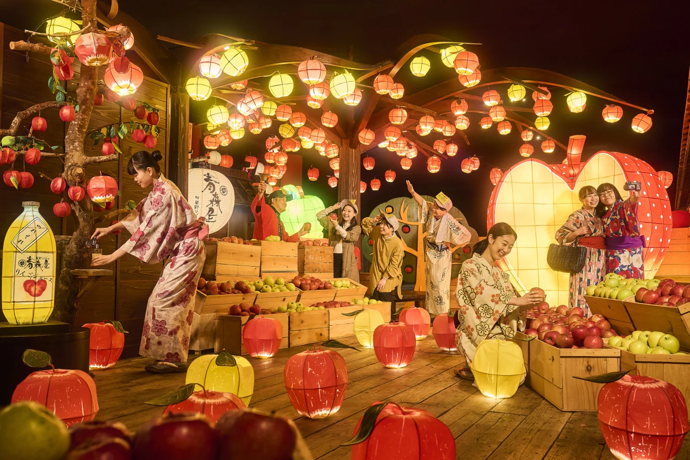 「熱鬧蘋果祭」活動會場模擬圖 「熱鬧蘋果祭」活動會場模擬圖