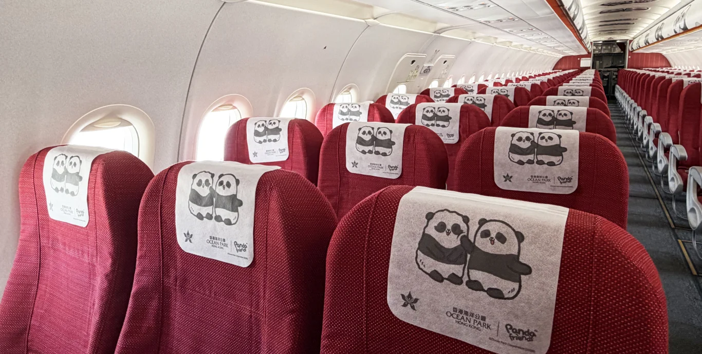 香港航空 X 海洋公園 Panda Friends 彩繪客機全面升級：全方位沉浸式體驗 由登機一刻起展開的大熊貓之旅