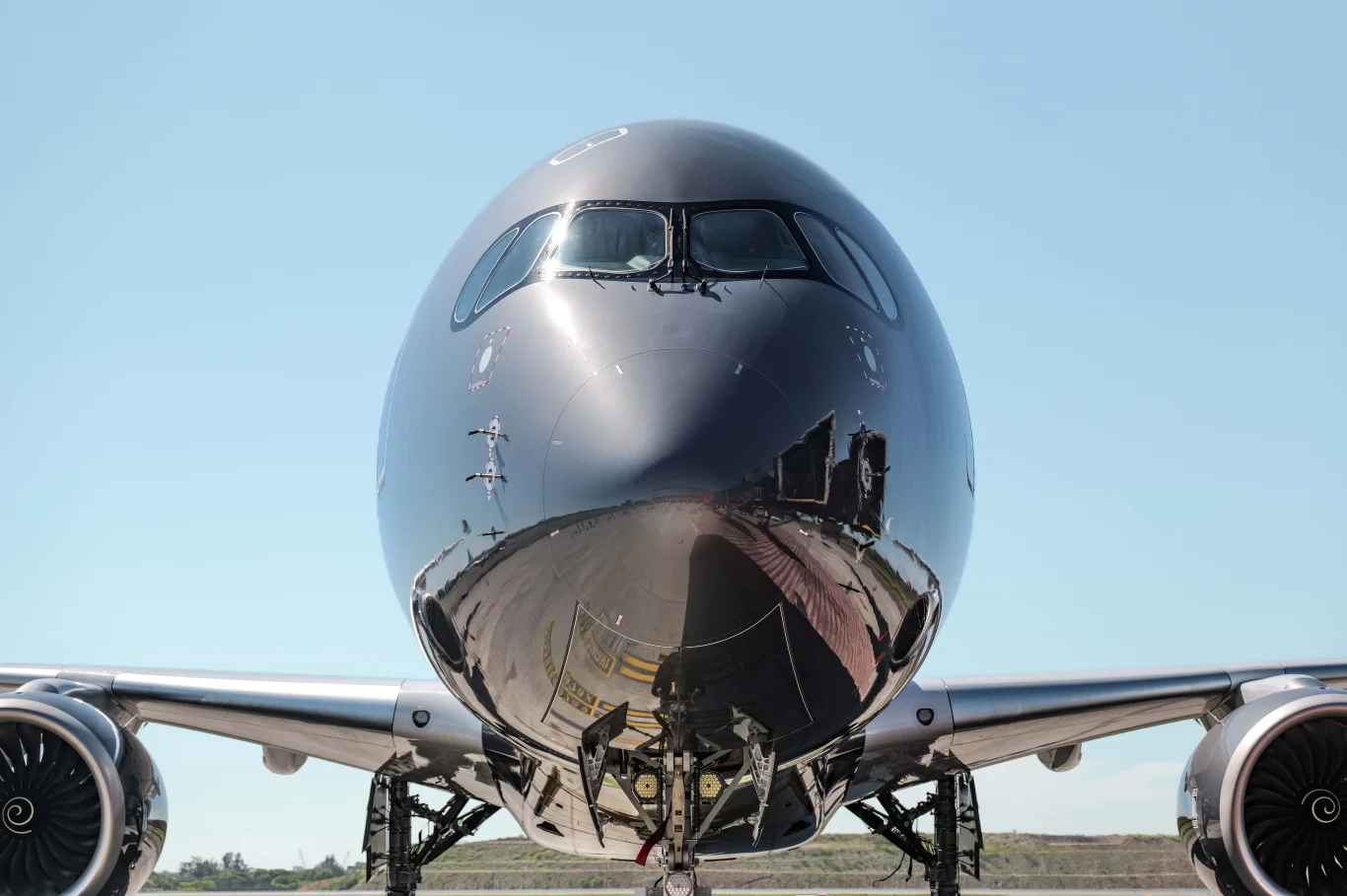 星宇航空B58553空山銀飛機於發表會現身。