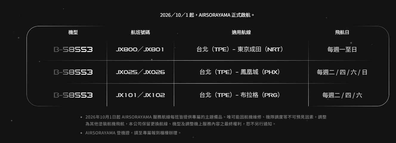 照片多：星宇航空完整空山銀備品 備品曝光 10月正式登機 7/12首航東京 / 空山基：聯名航班正式啟航並執飛東京等多條航線