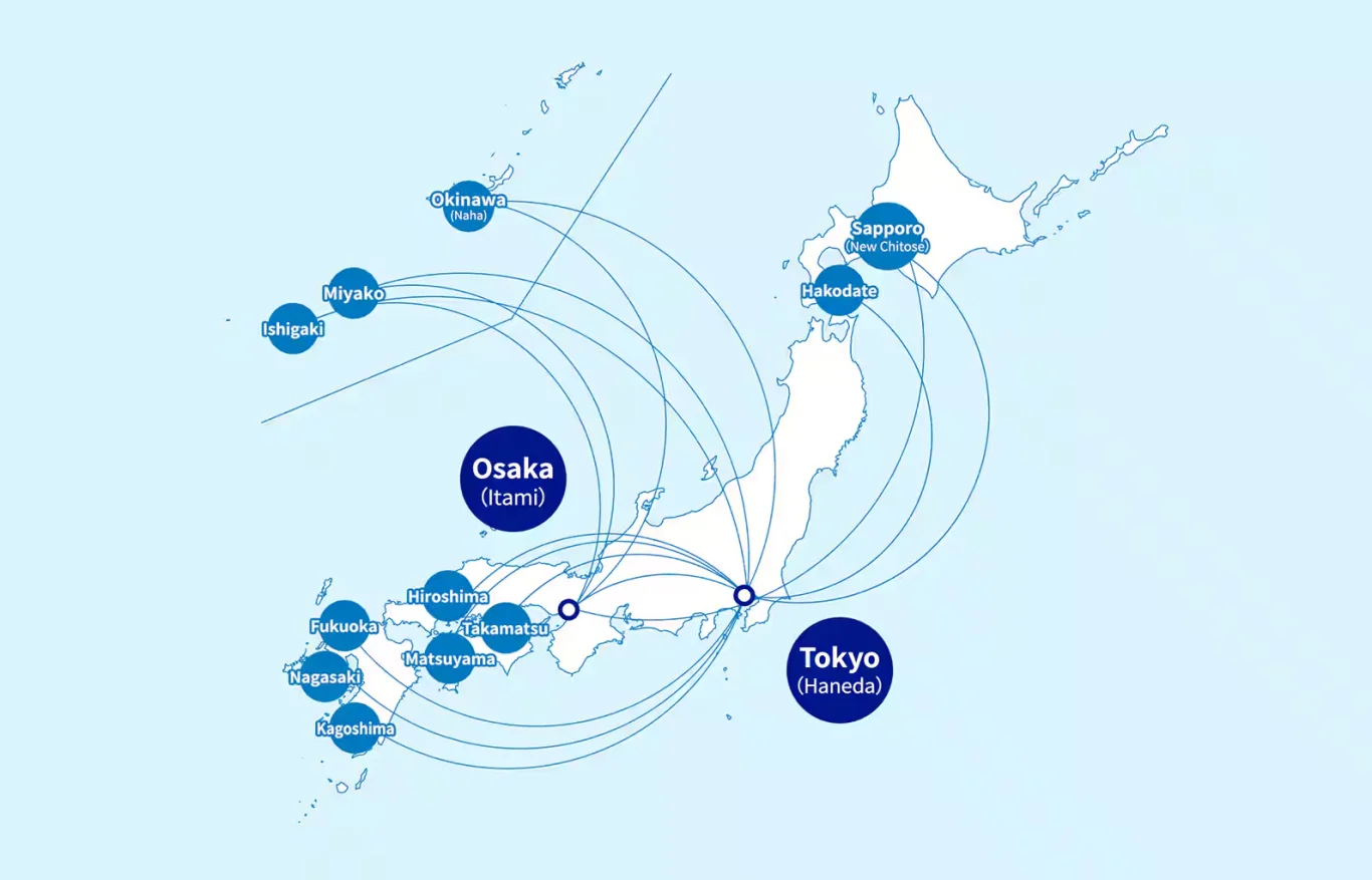 會安排以東京、大阪為出發基地的航班