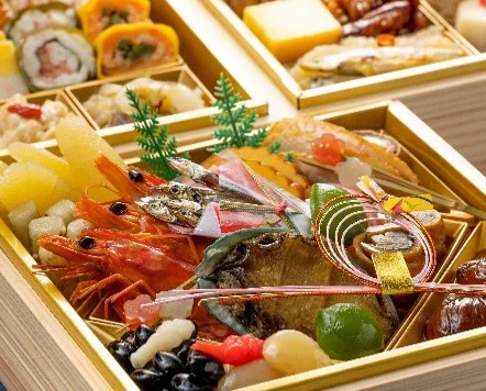 精緻擺盤的迎春御節料理 精緻擺盤的迎春御節料理