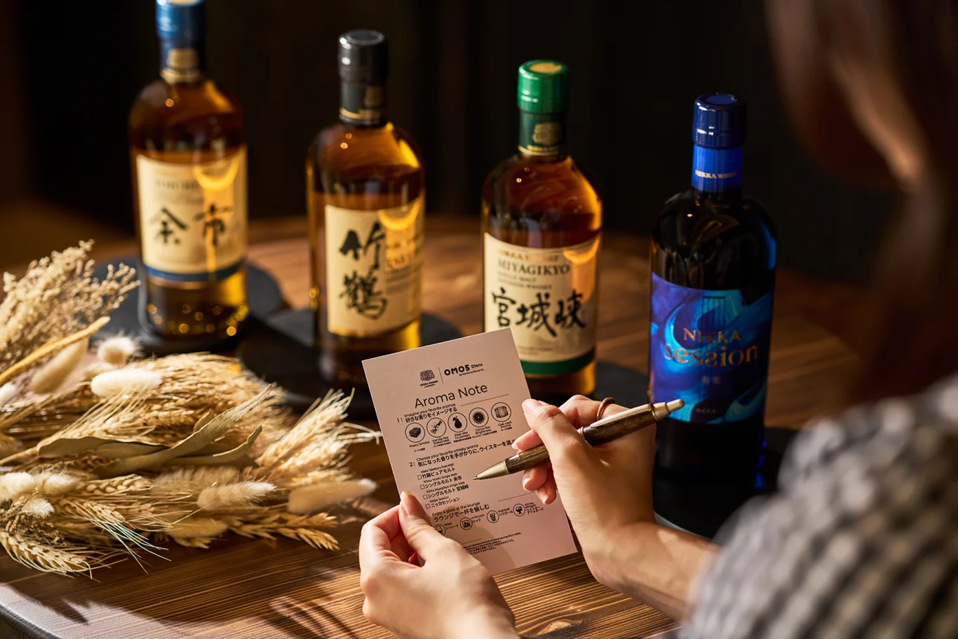 記錄印象深刻香氣的「Aroma Note」。 記錄印象深刻香氣的「Aroma Note」。