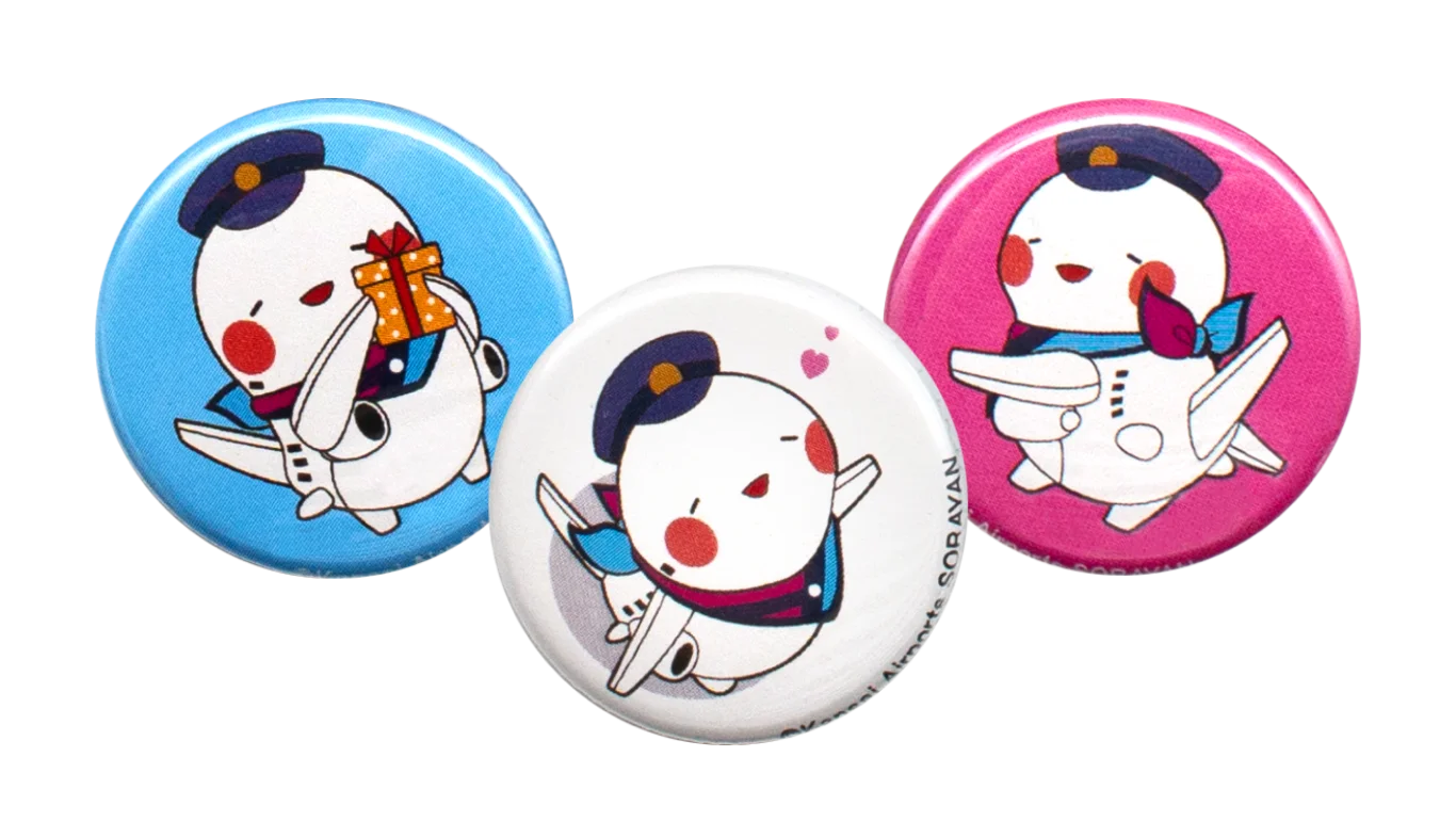 關西機場官方吉祥物「Sorayan」胸章 關西機場官方吉祥物「Sorayan」胸章
