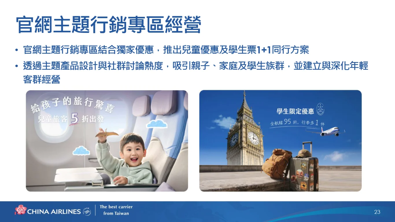 中華航空(2610)股份有限公司(2026 年)法人說明會完整逐字稿:(二) 客運業務策略與展望 中華航空(2610)股份有限公司(2026 年)法人說明會完整逐字稿:(二) 客運業務策略與展望