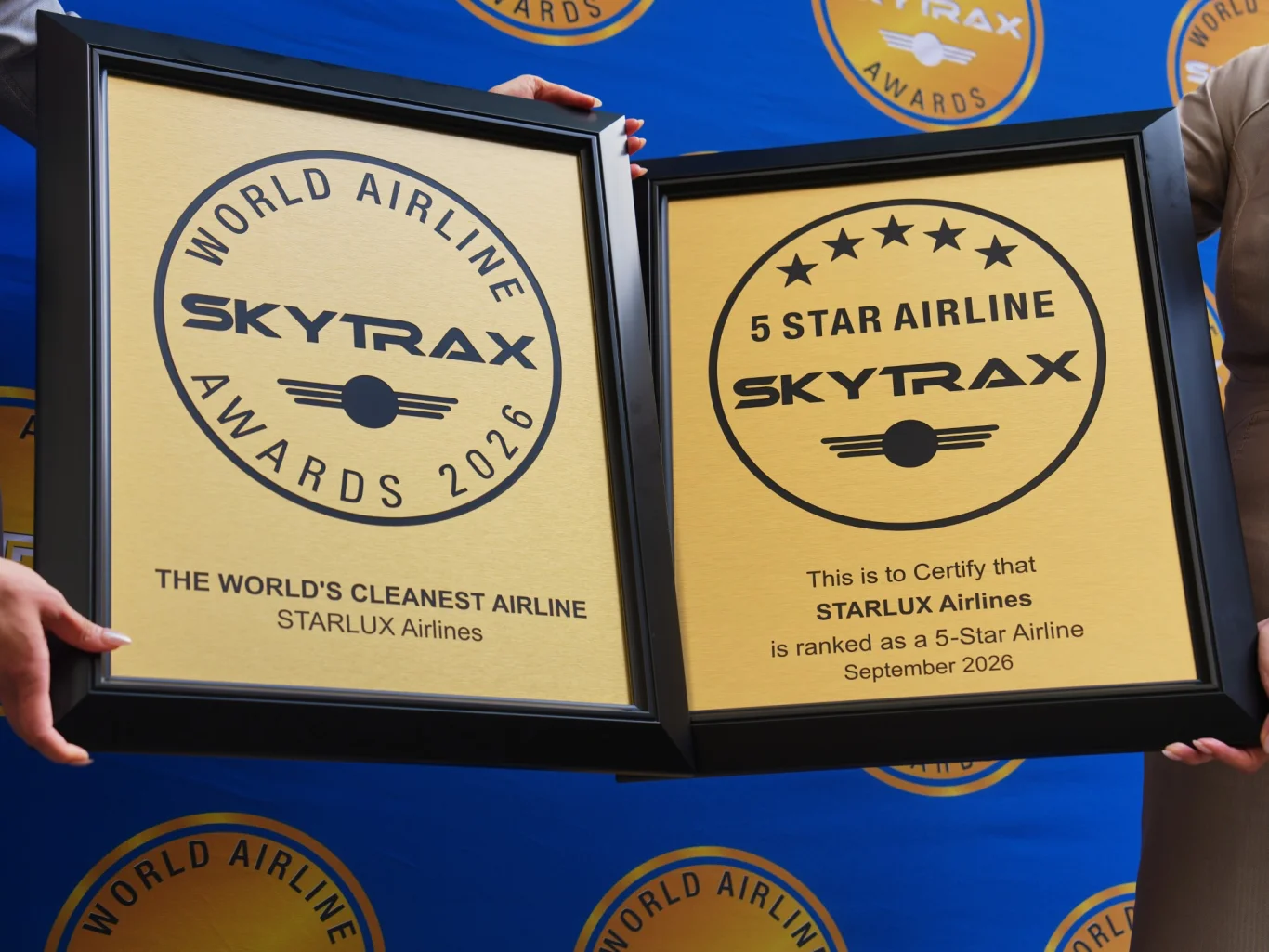星宇航空蟬聯SKYTRAX五星評級 獲全球最整潔航空第一名:SKYTRAX評鑑雙獎認證與客艙清潔維護指標 星宇航空蟬聯SKYTRAX五星評級 獲全球最整潔航空第一名:SKYTRAX評鑑雙獎認證與客艙清潔維護指標
