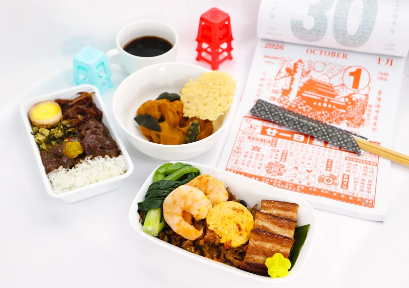 中華航空聯手美國超人氣台灣料理餐廳「文文 WENWEN」，於洛杉磯、安大略出發的航班，推出三艙等新式創意台菜。