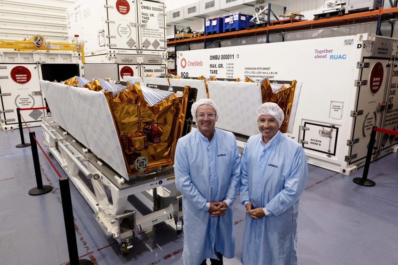 空中巴士交付首批32顆OneWeb衛星 推進低軌星群更新：歐洲產業自主供應鏈與高產能交付能力