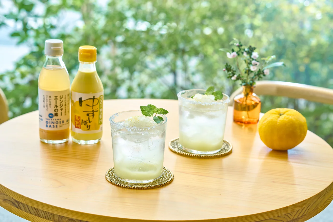 適合三溫暖後享用的「舒活柚子薑汁汽水」示意。 適合三溫暖後享用的「舒活柚子薑汁汽水」示意。