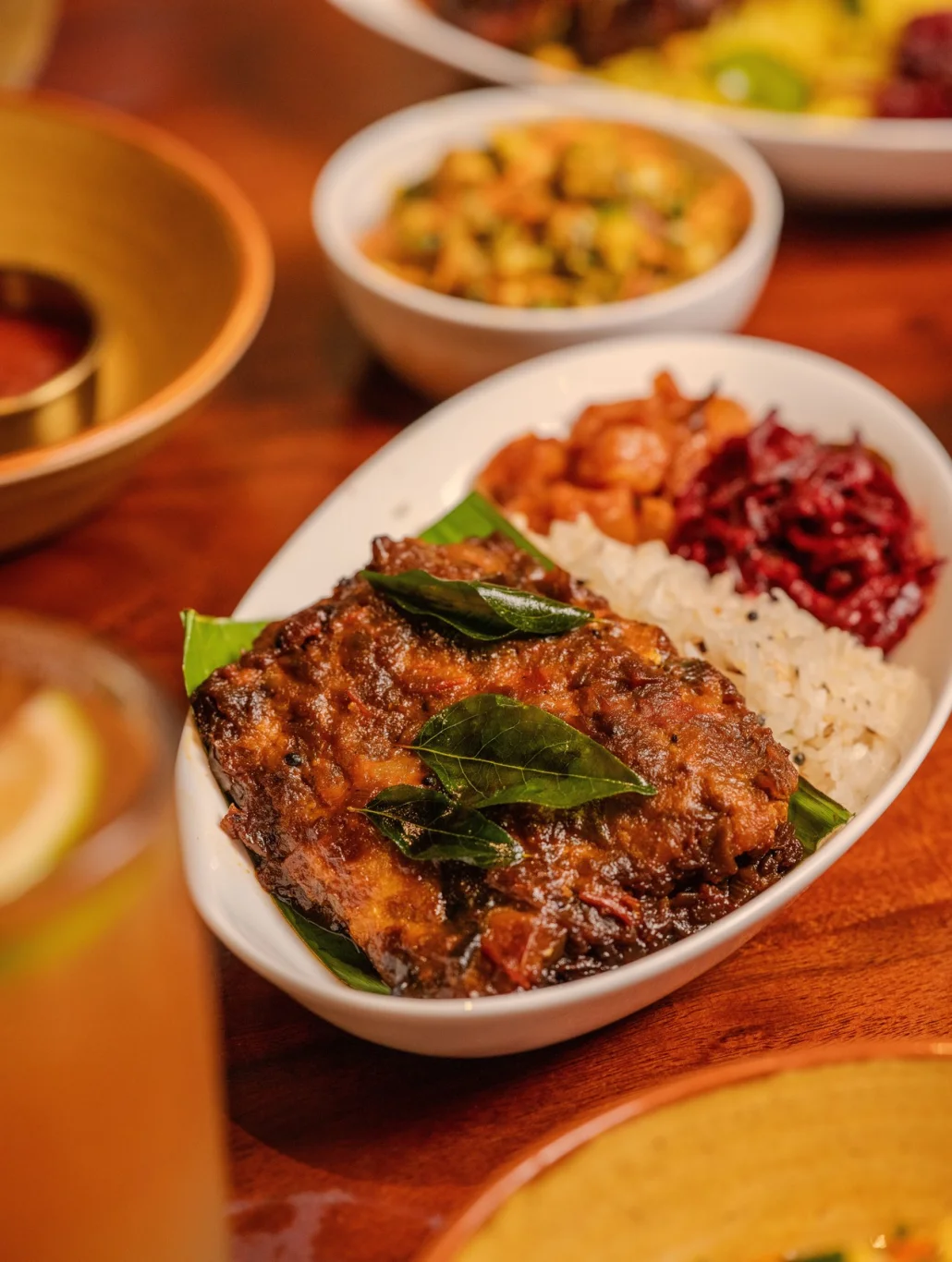 芭蕉葉包番茄辣醬鱈魚 (Pollichathu cod) 芭蕉葉包番茄辣醬鱈魚 (Pollichathu cod)