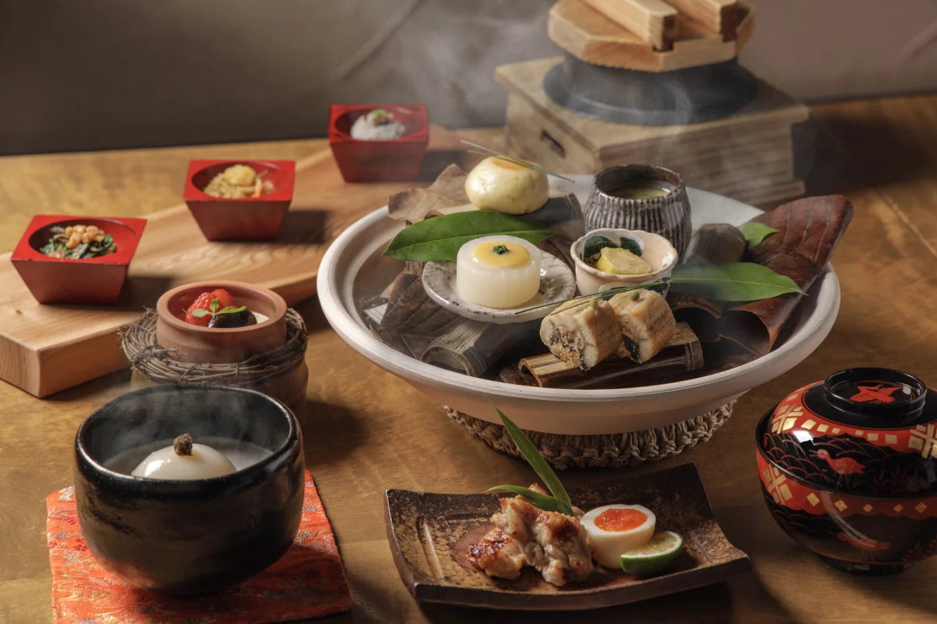 焙烙源泉蒸特別朝食