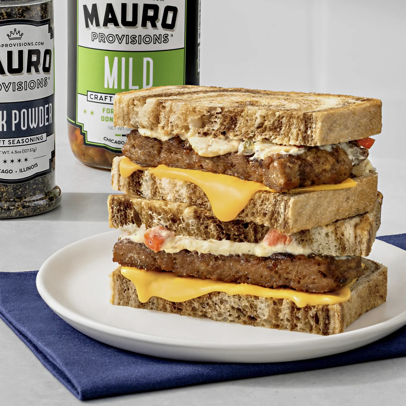 芝加哥融化乳酪牛肉堡（Chicago patty melt）