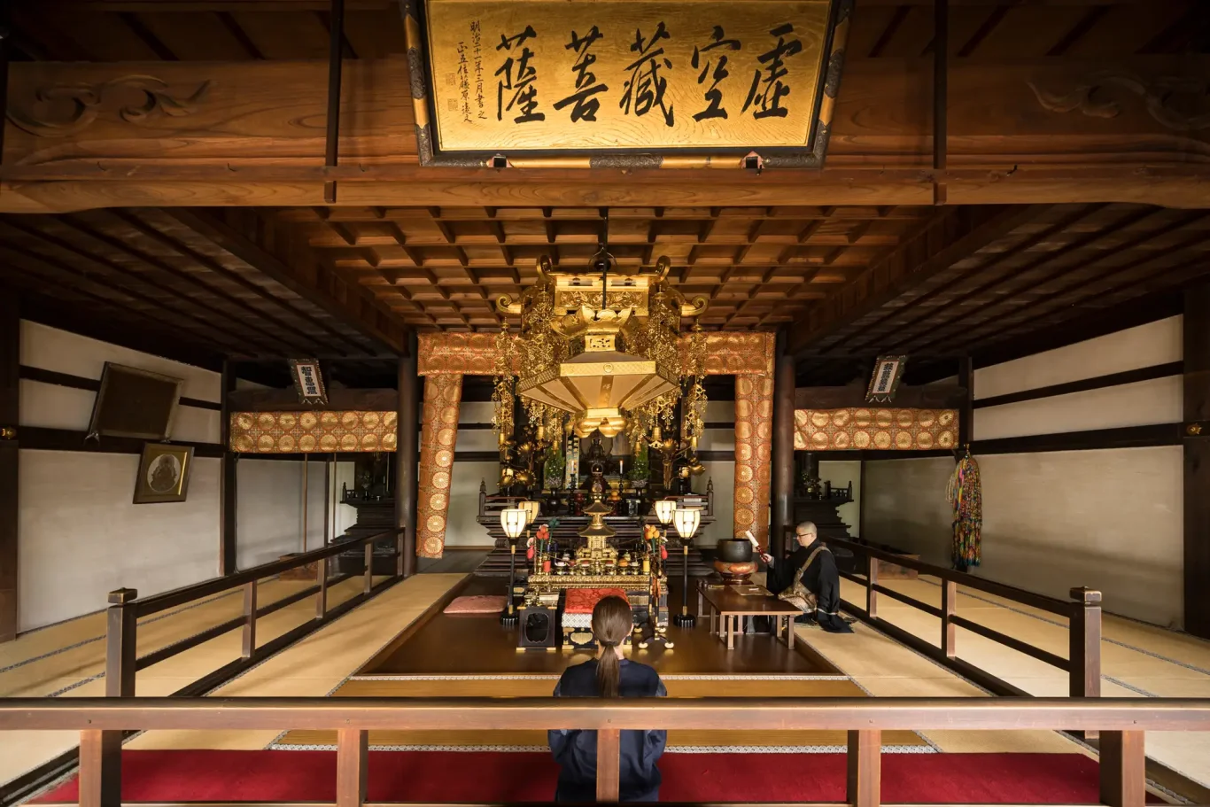 尚未開門的虛空藏法輪寺 尚未開門的虛空藏法輪寺