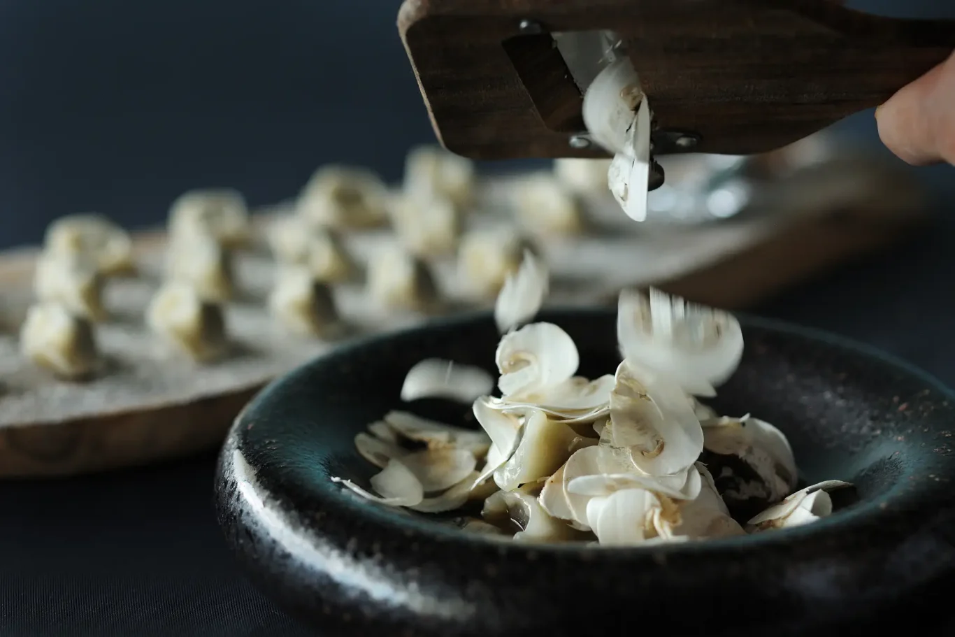 鹿肉洋菇義大利餃(Agnolotti) 鹿肉洋菇義大利餃(Agnolotti)