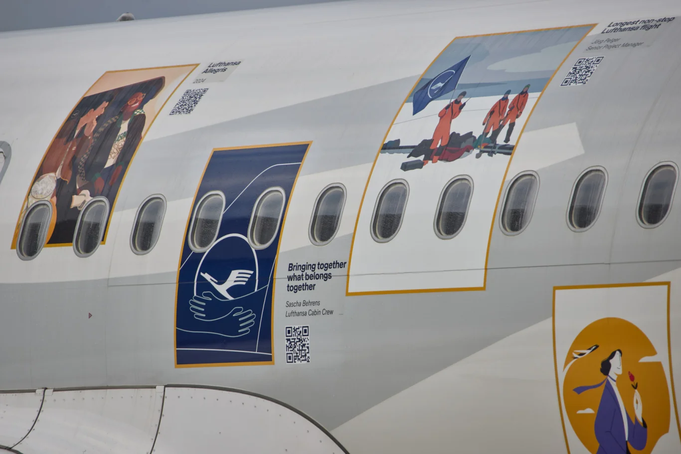 漢莎航空A321neo完成12幅員工故事週年紀念塗裝：疫情波哥大撤僑專機與兩德統一德勒斯登設點故事